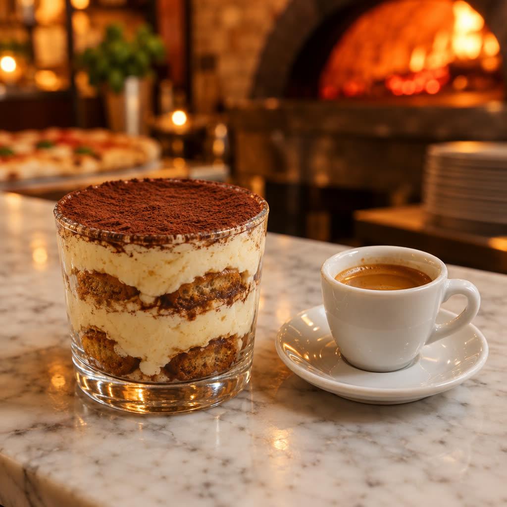 Tiramisu in a glass